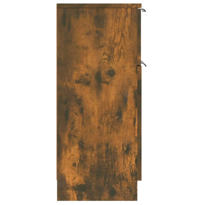 vidaXL Enfilades 2 pcs Chêne fumé 30x30x70 cm Bois d'ingénierie