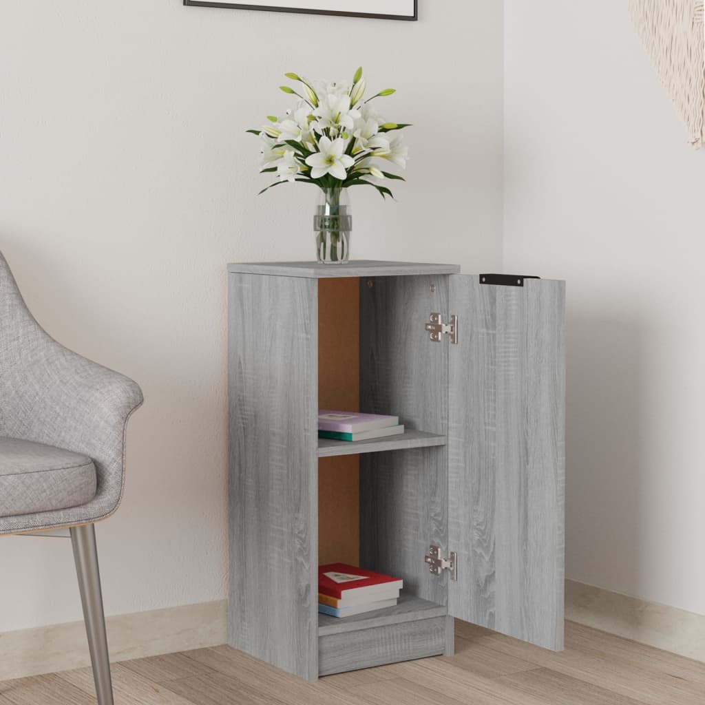vidaXL Buffet gris sonoma 30x30x70 cm bois d'ingénierie