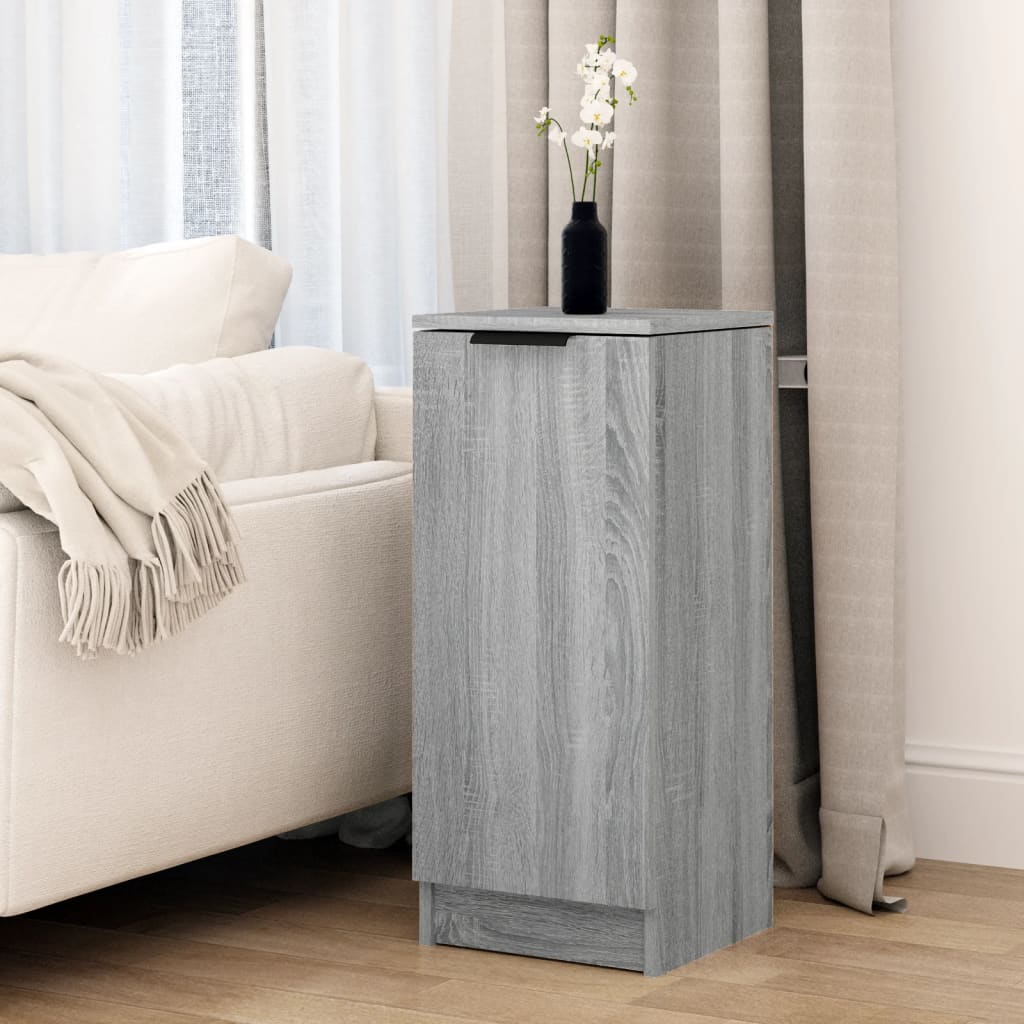 vidaXL Buffet gris sonoma 30x30x70 cm bois d'ingénierie