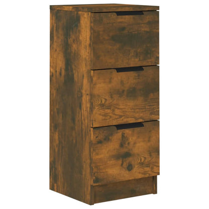vidaXL Buffet chêne fumé 30x30x70 cm Bois d'ingénierie