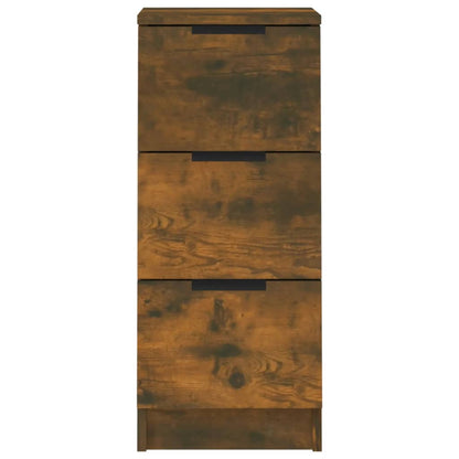 vidaXL Buffet chêne fumé 30x30x70 cm Bois d'ingénierie
