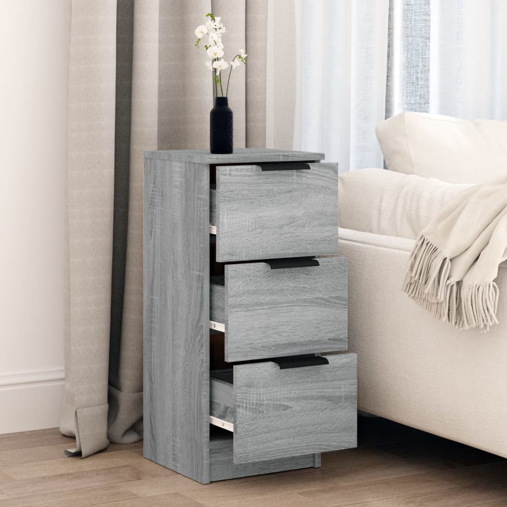 vidaXL Buffet gris sonoma 30x30x70 cm bois d'ingénierie