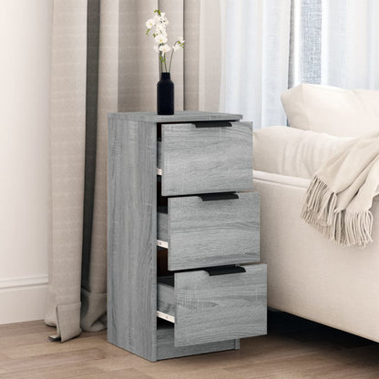 vidaXL Buffet gris sonoma 30x30x70 cm bois d'ingénierie