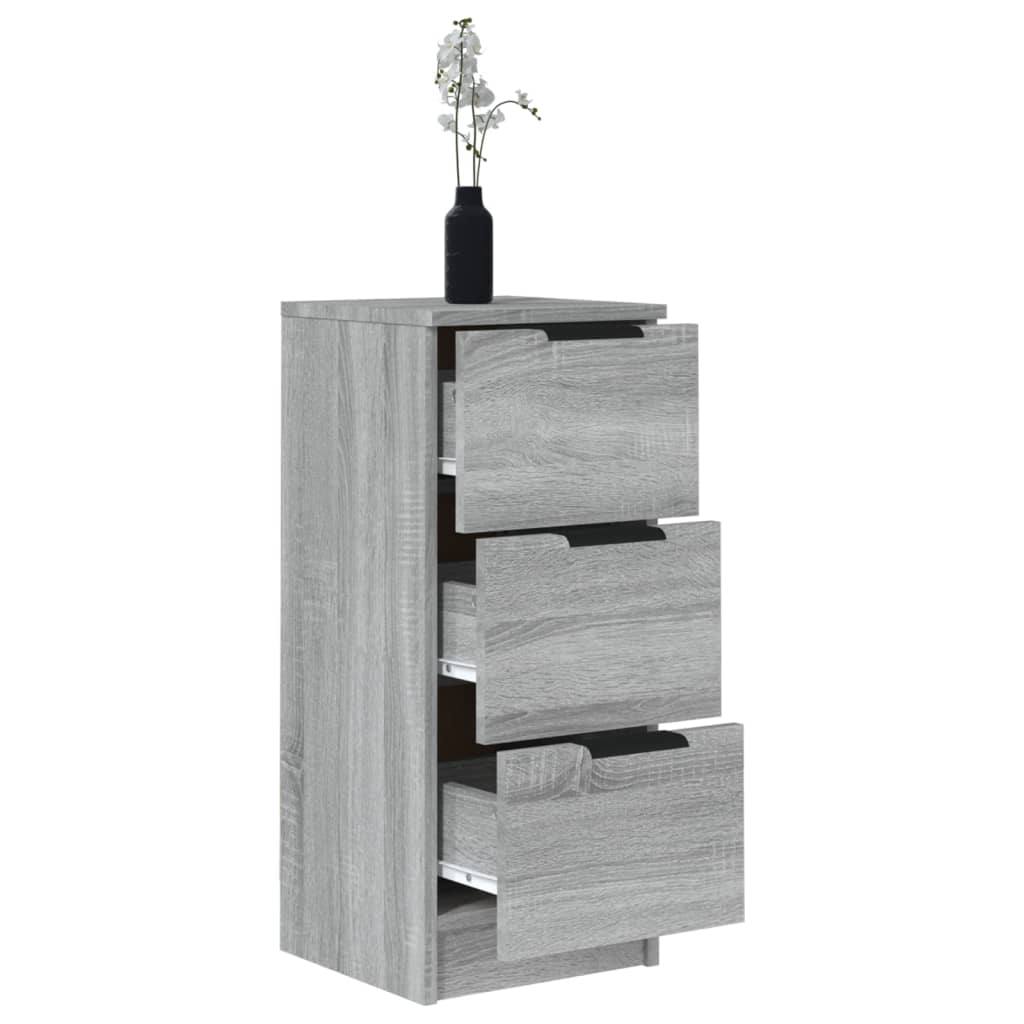 vidaXL Buffet gris sonoma 30x30x70 cm bois d'ingénierie