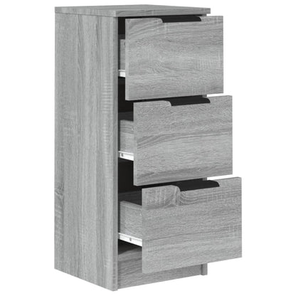vidaXL Buffet gris sonoma 30x30x70 cm bois d'ingénierie