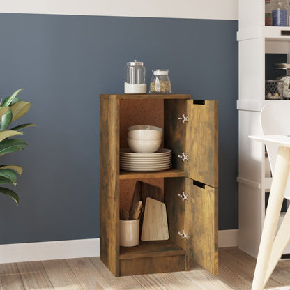 vidaXL Buffet chêne fumé 30x30x70 cm Bois d'ingénierie