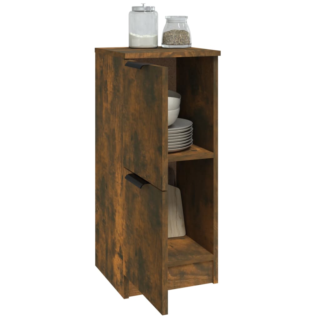 vidaXL Buffet chêne fumé 30x30x70 cm Bois d'ingénierie