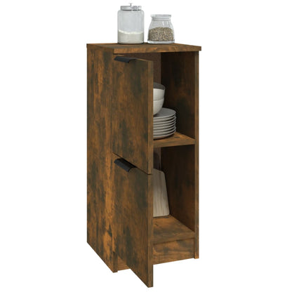vidaXL Enfilades 2 pcs Chêne fumé 30x30x70 cm Bois d'ingénierie