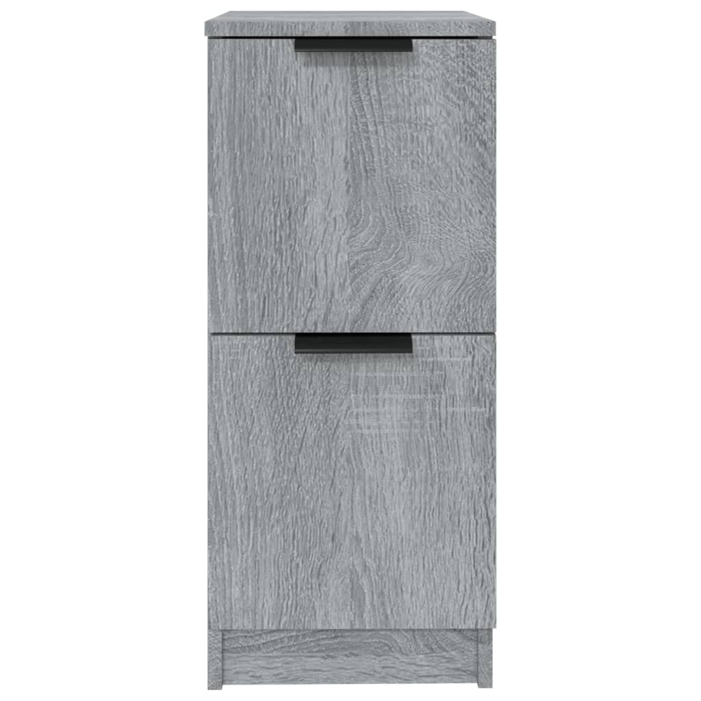 vidaXL Sideboards 2 Stk. Grau Sonoma 30x30x70 cm Holzwerkstoff
