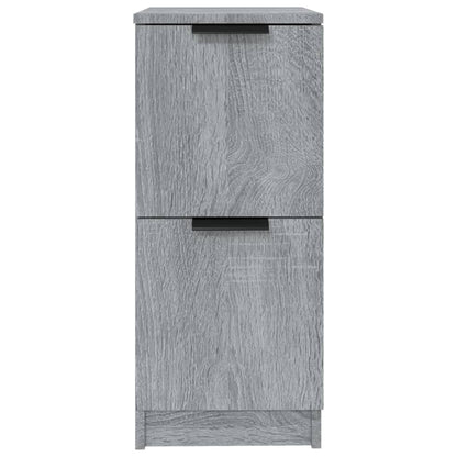 vidaXL Sideboards 2 Stk. Grau Sonoma 30x30x70 cm Holzwerkstoff
