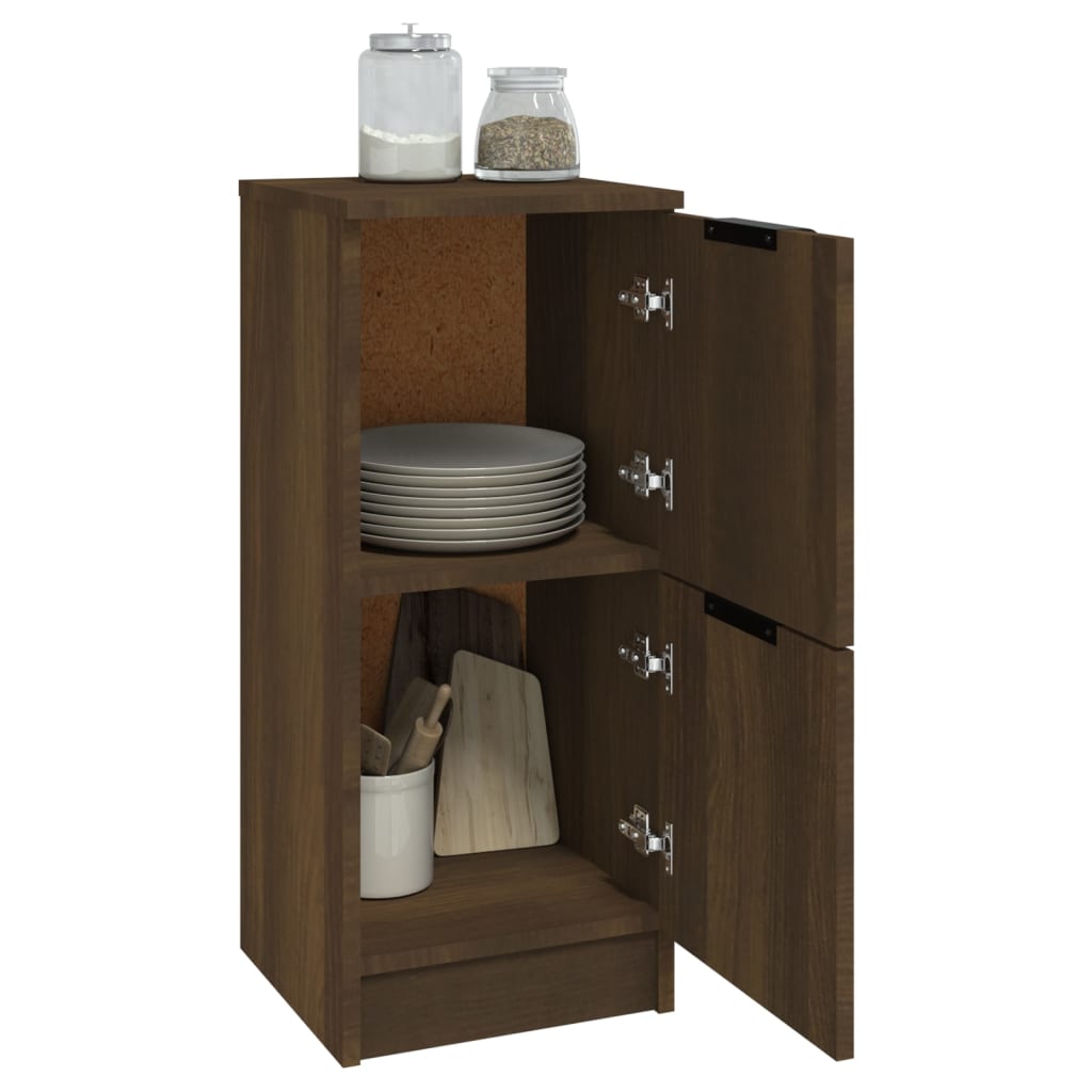 vidaXL Bahut marron aspect chêne 30x30x70 cm bois d'ingénierie