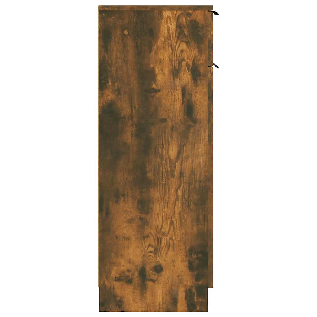 vidaXL Badschrank Räuchereiche 32x34x90 cm Holzwerkstoff