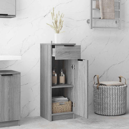 vidaXL Armoire de salle de bain gris Sonoma 32x34x90 cm Bois d'ingénierie