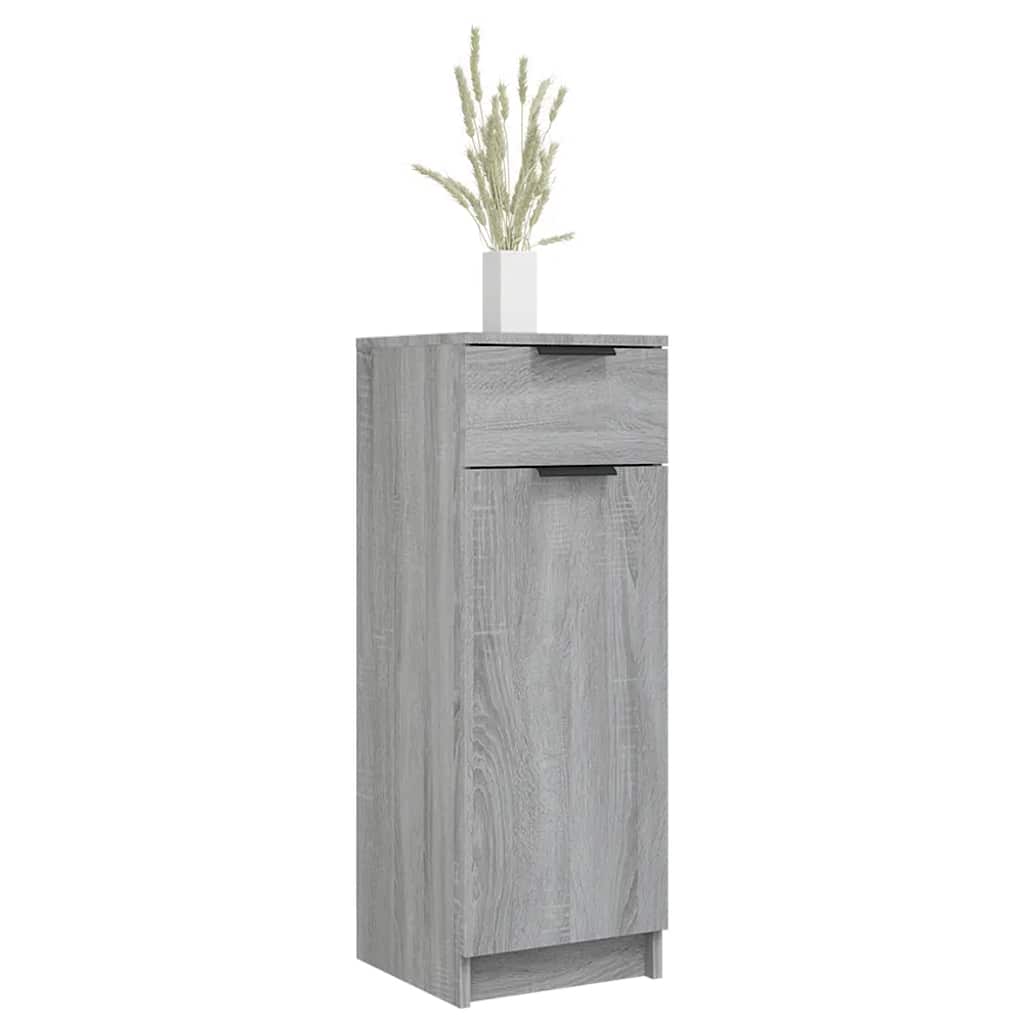 vidaXL Armoire de salle de bain gris Sonoma 32x34x90 cm Bois d'ingénierie