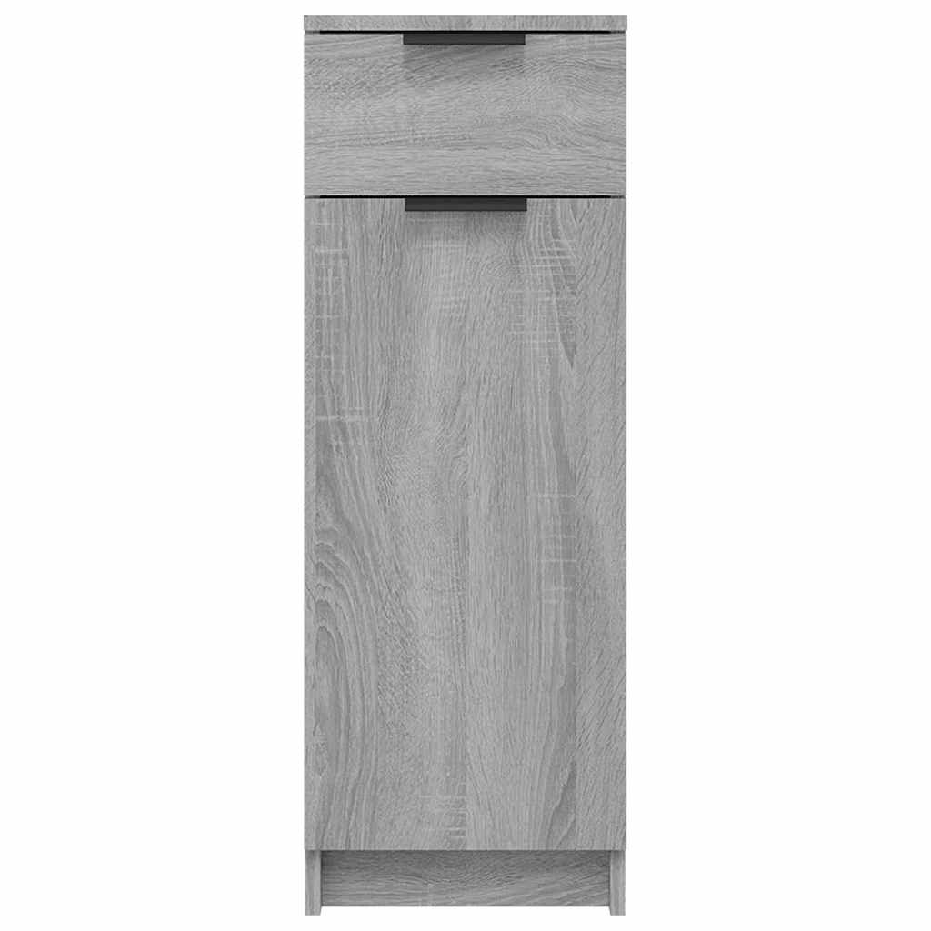 vidaXL Armoire de salle de bain gris Sonoma 32x34x90 cm Bois d'ingénierie