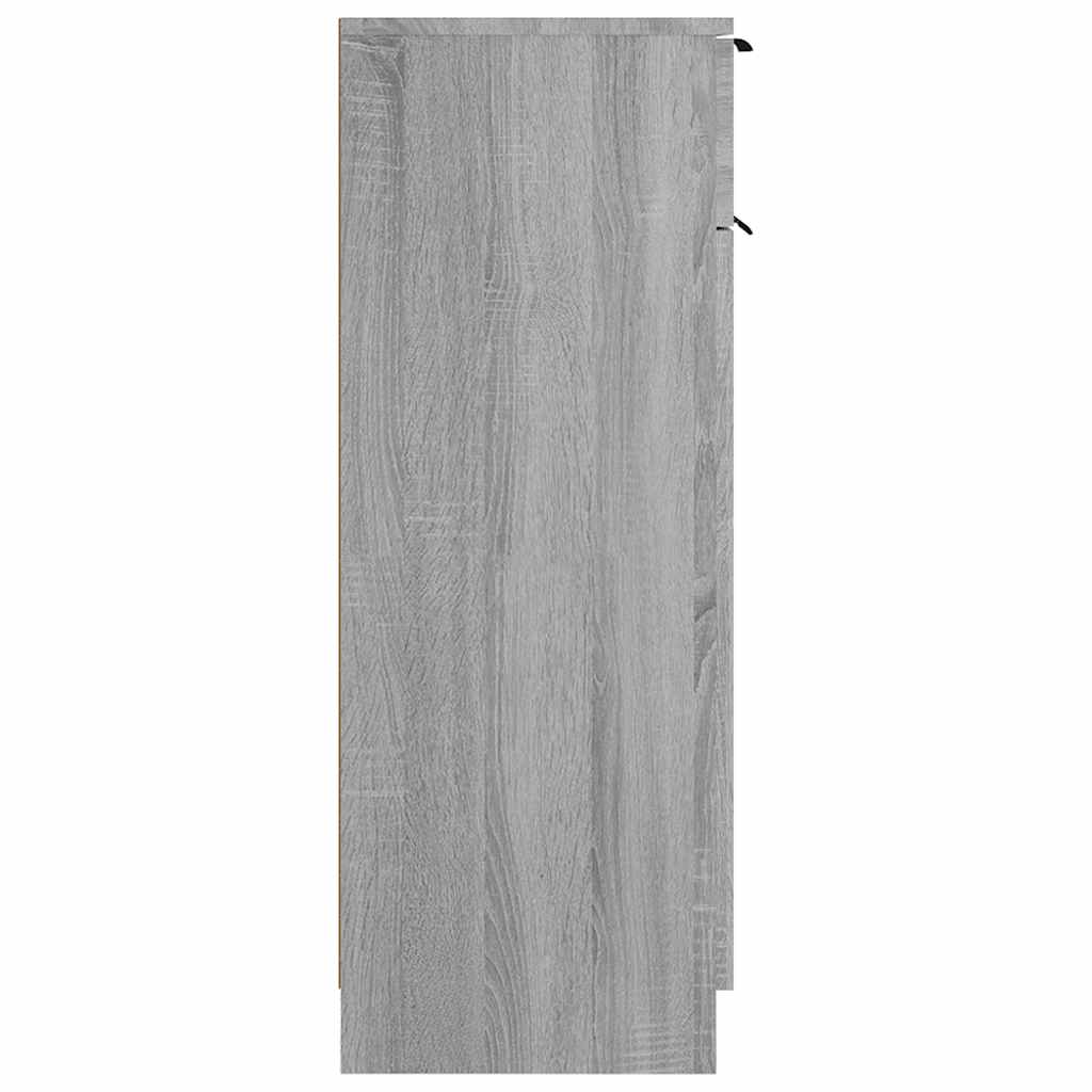 vidaXL Armoire de salle de bain gris Sonoma 32x34x90 cm Bois d'ingénierie
