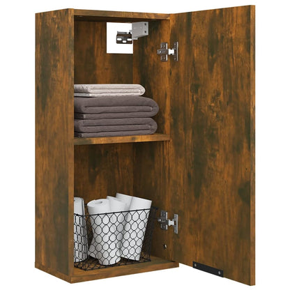 vidaXL Armoire murale de salle de bain chêne fumé 32x20x67 cm