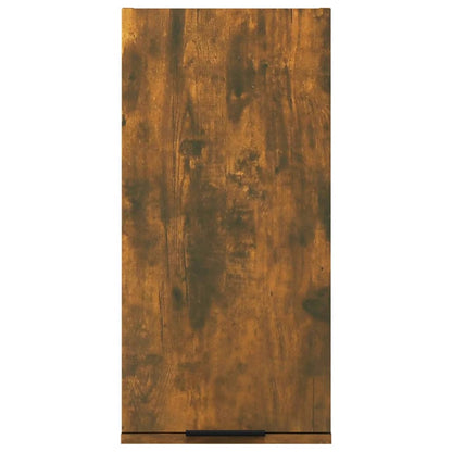 vidaXL Armoire murale de salle de bain chêne fumé 32x20x67 cm