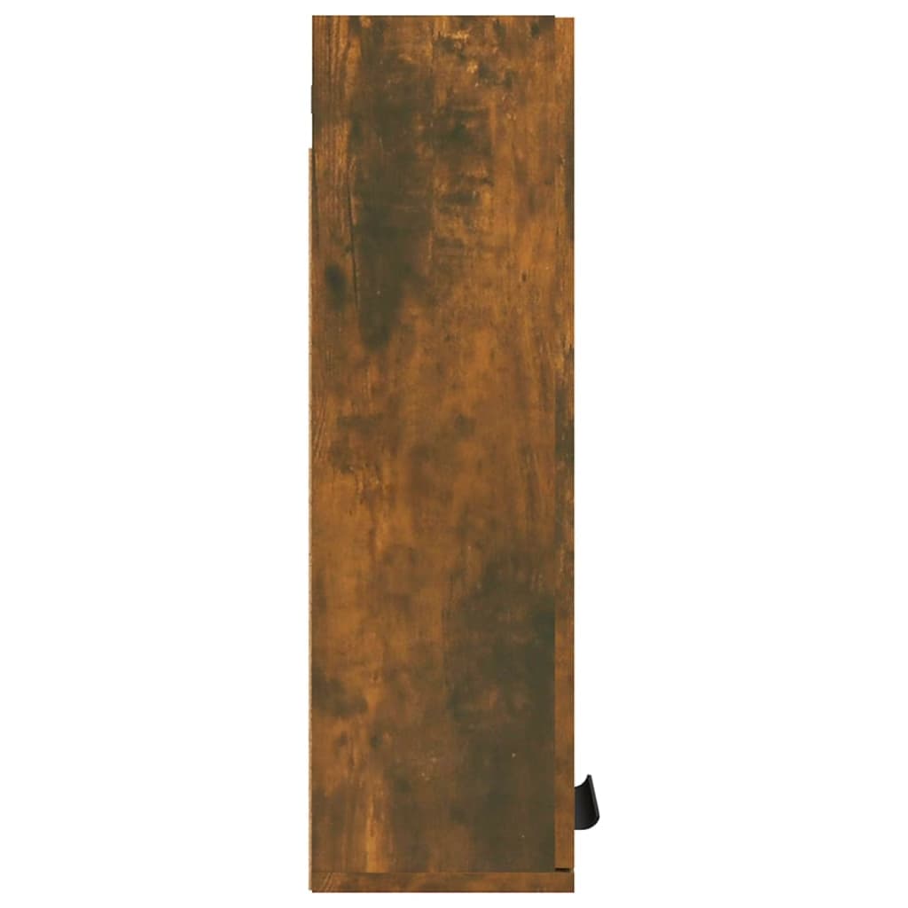 vidaXL Armoire murale de salle de bain chêne fumé 32x20x67 cm