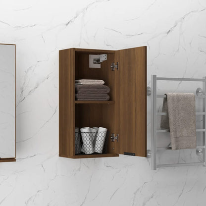 vidaXL Armoire murale de salle de bain chêne marron 32x20x67 cm
