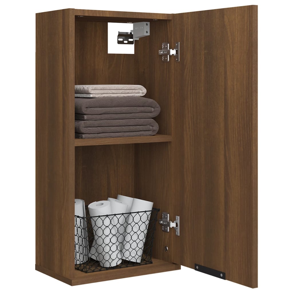 vidaXL Armoire murale de salle de bain chêne marron 32x20x67 cm