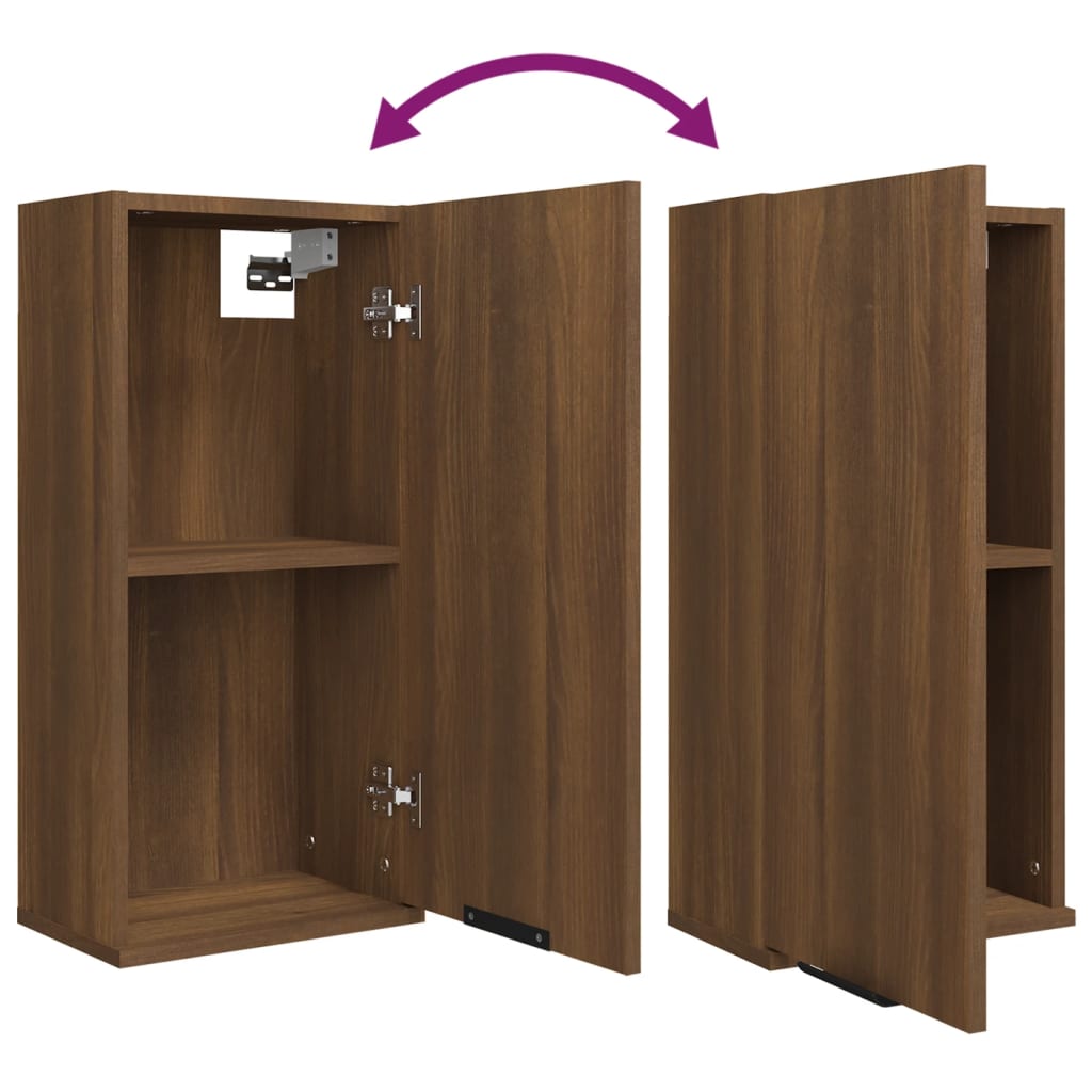 vidaXL Armoire murale de salle de bain chêne marron 32x20x67 cm