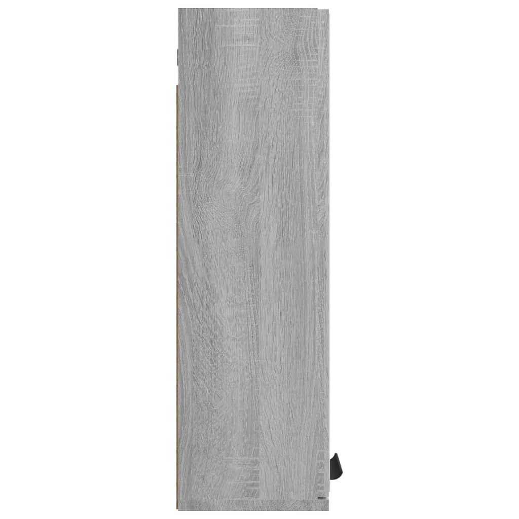 vidaXL Bad-Spiegelschrank Grau Sonoma 64x20x67 cm
