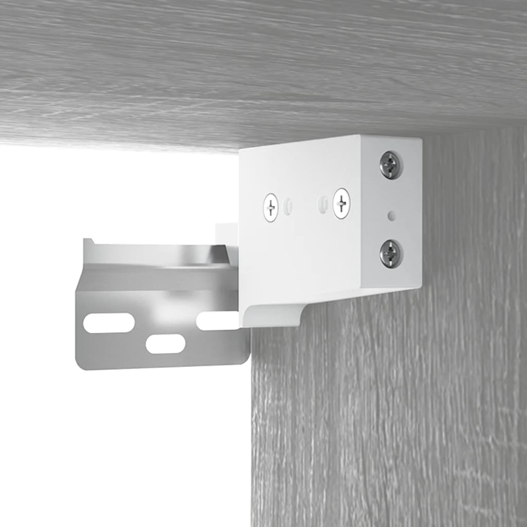 vidaXL Bad-Spiegelschrank Grau Sonoma 64x20x67 cm