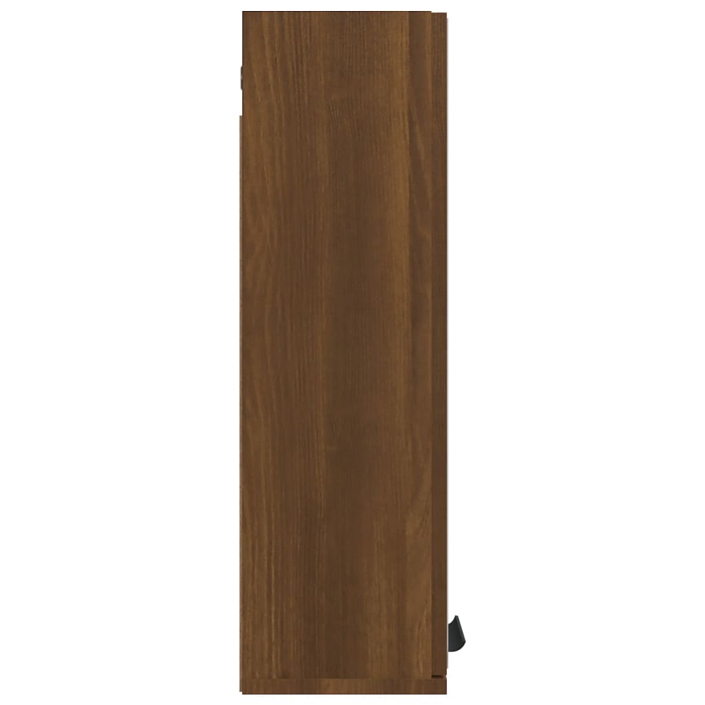 vidaXL Bad-Spiegelschrank Braun Eichen-Optik 64x20x67 cm
