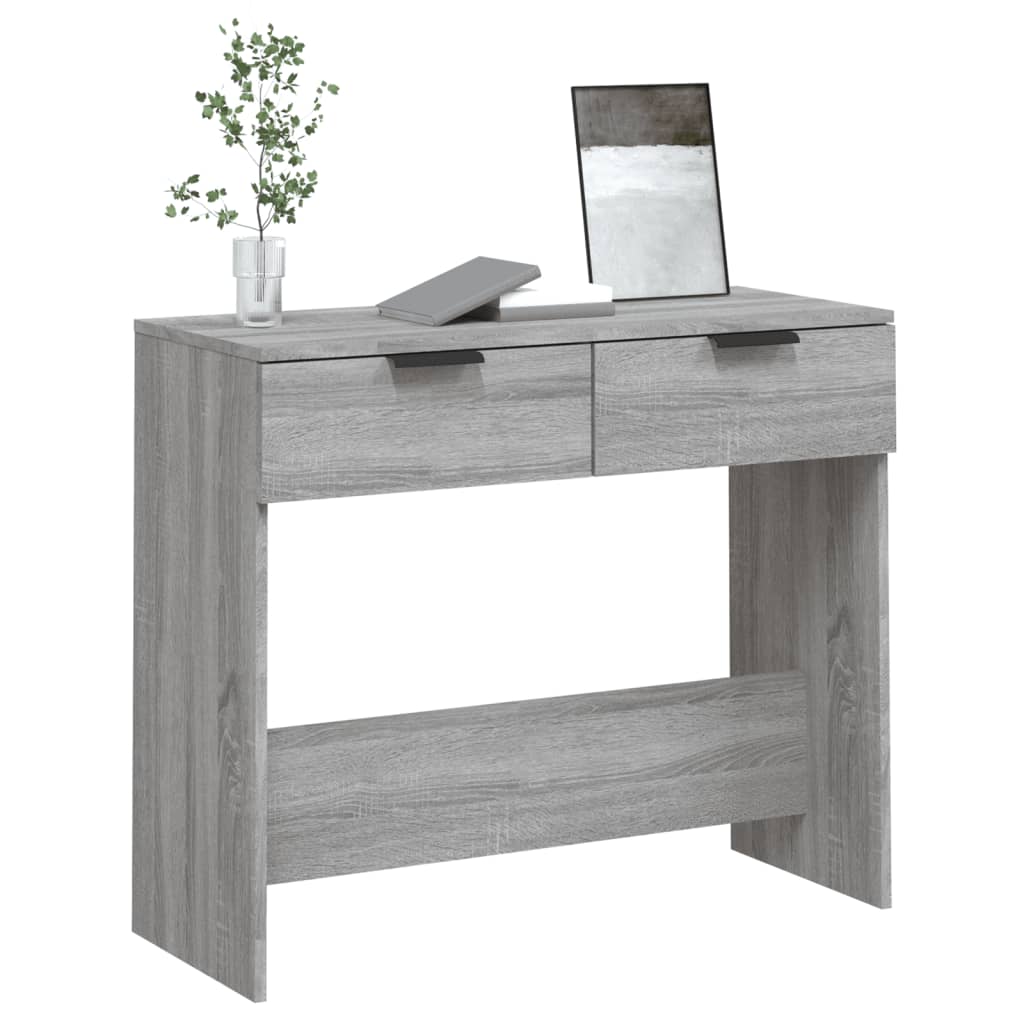 vidaXL Console grise Sonoma 90x36x75 cm en bois d'ingénierie