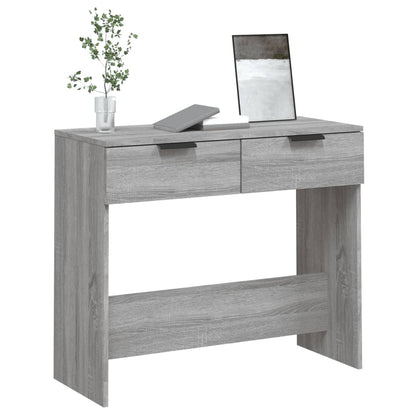 vidaXL Console grise Sonoma 90x36x75 cm en bois d'ingénierie
