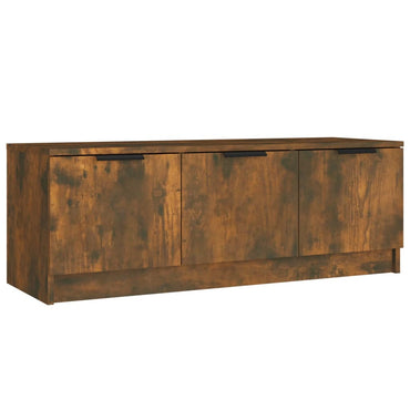 Meuble TV vidaXL chêne fumé 102x35x36,5 cm bois d'ingénierie