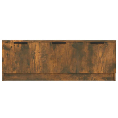 Meuble TV vidaXL chêne fumé 102x35x36,5 cm bois d'ingénierie