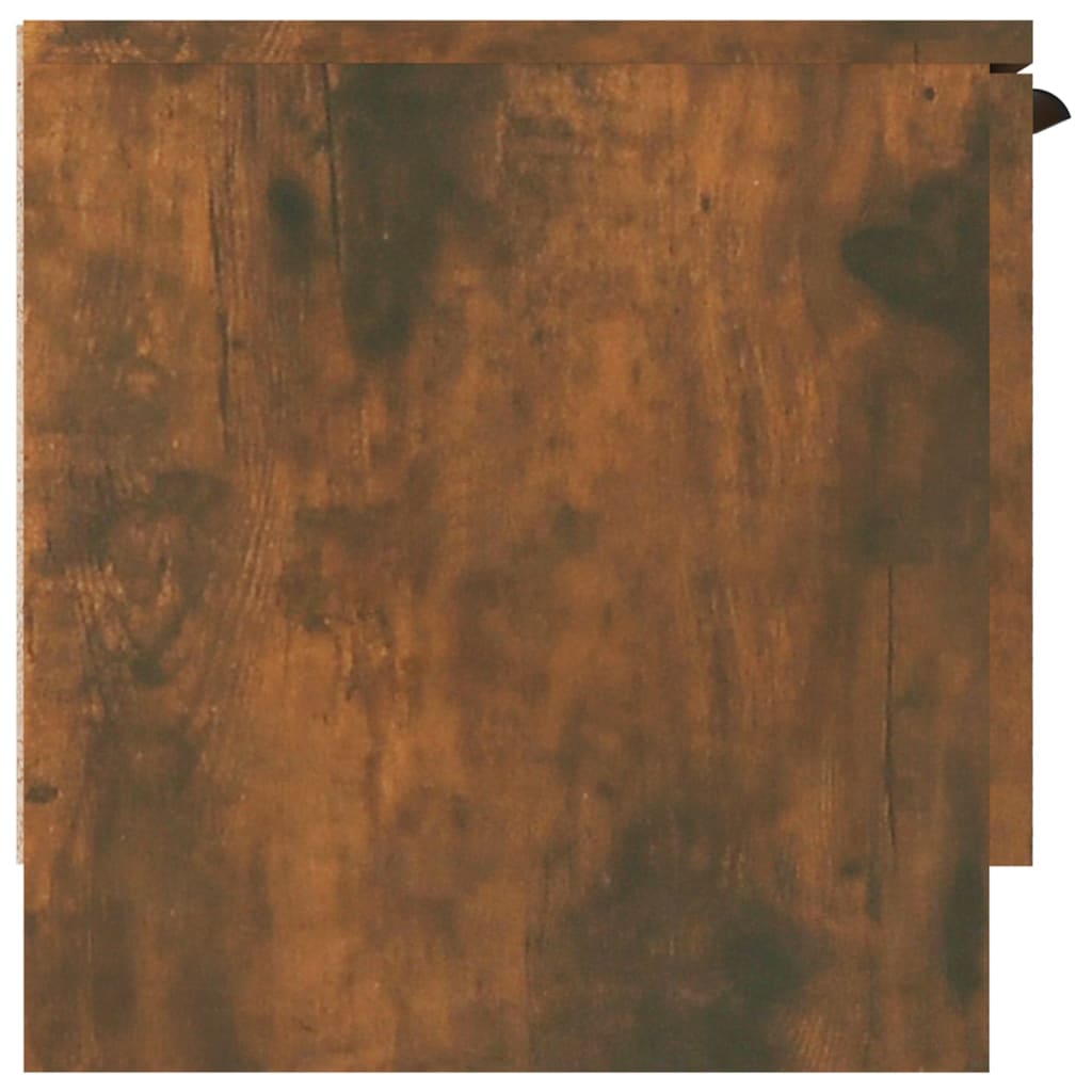 Meuble TV vidaXL chêne fumé 102x35x36,5 cm bois d'ingénierie