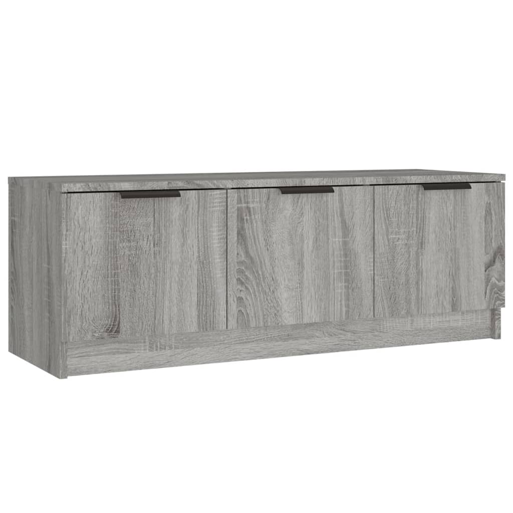 vidaXL Meuble TV gris Sonoma 102x35x36,5 cm Aggloméré