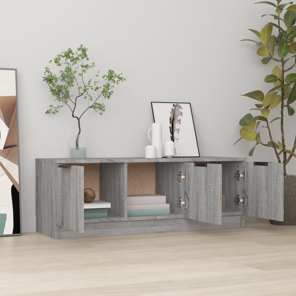 vidaXL Meuble TV gris Sonoma 102x35x36,5 cm Aggloméré