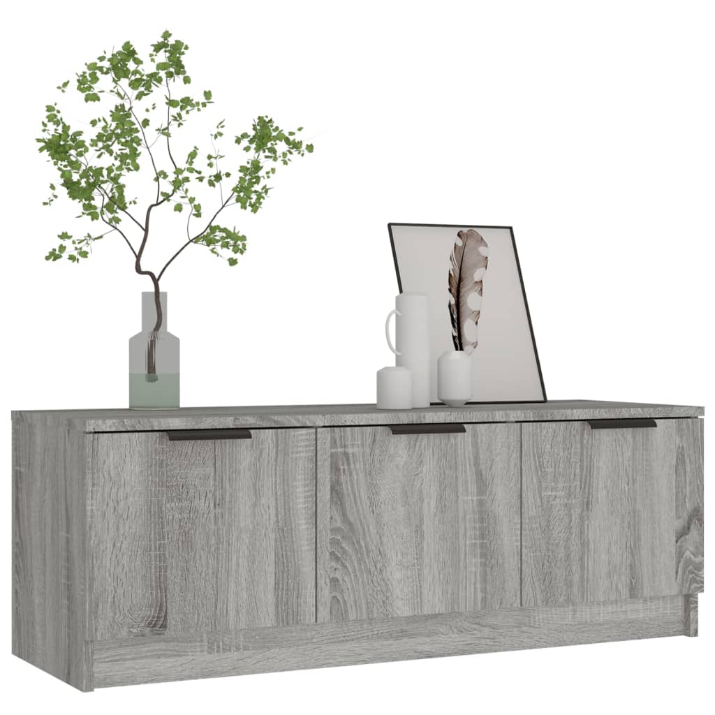 vidaXL Meuble TV gris Sonoma 102x35x36,5 cm Aggloméré