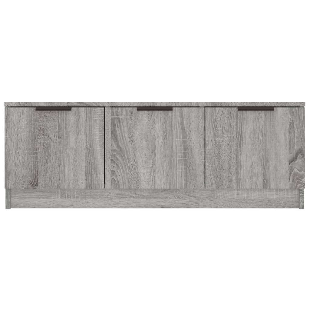 vidaXL Meuble TV gris Sonoma 102x35x36,5 cm Aggloméré