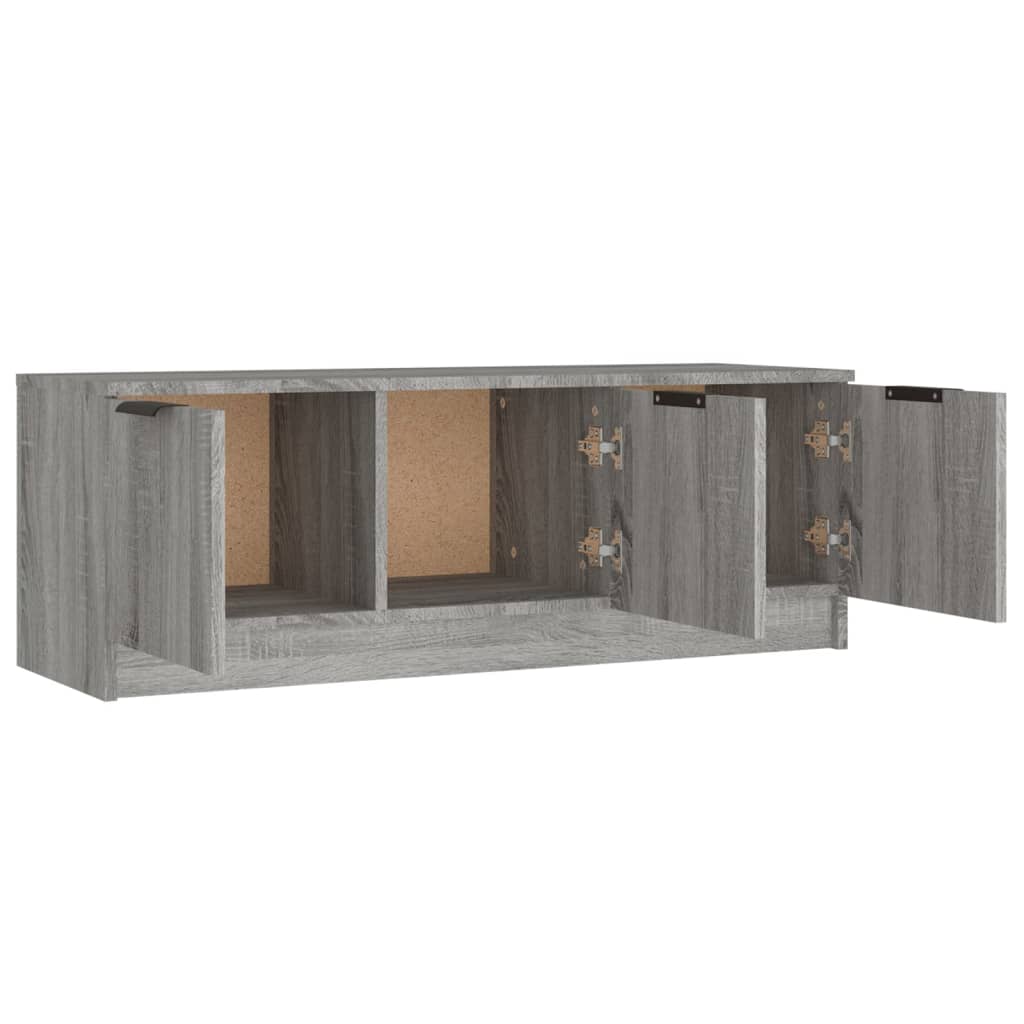 vidaXL Meuble TV gris Sonoma 102x35x36,5 cm Aggloméré