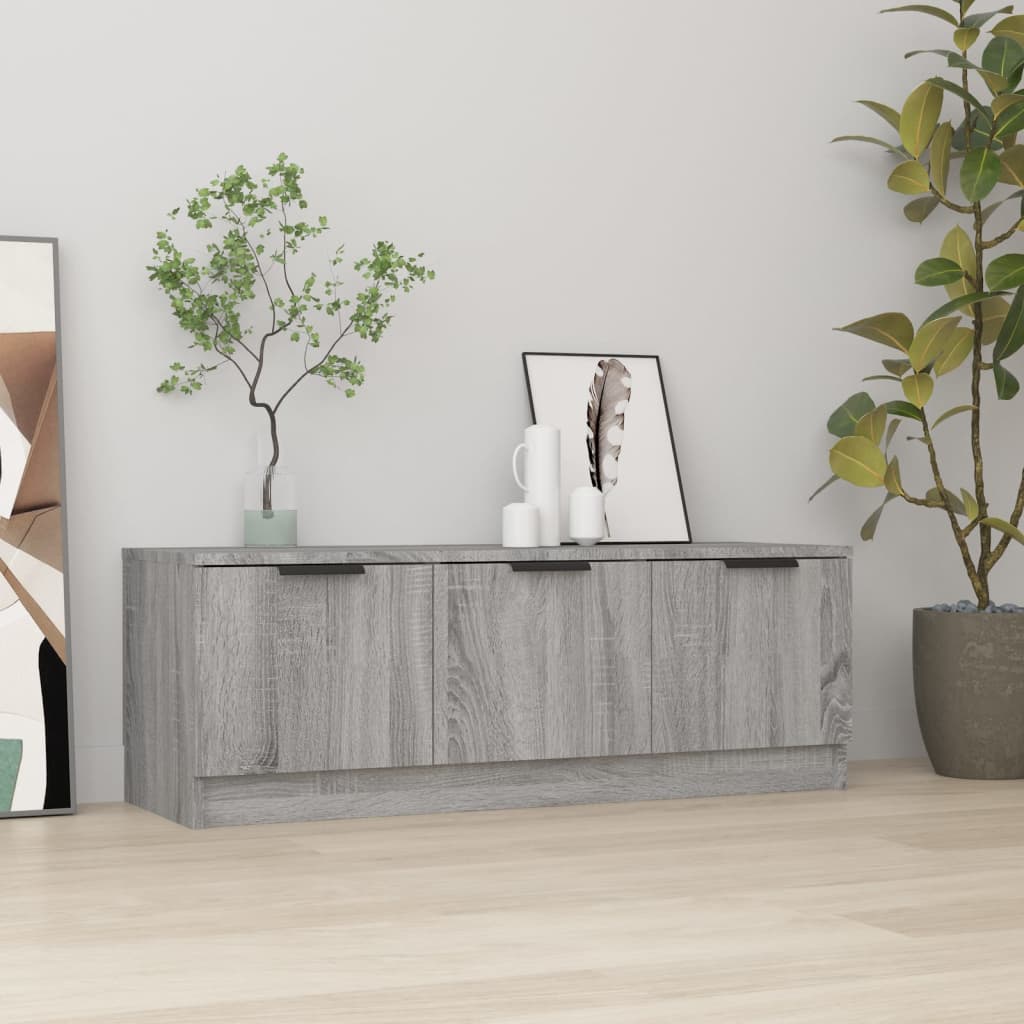 vidaXL Meuble TV gris Sonoma 102x35x36,5 cm Aggloméré