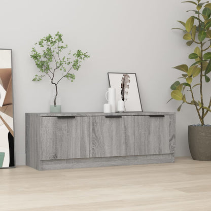 vidaXL Meuble TV gris Sonoma 102x35x36,5 cm Aggloméré