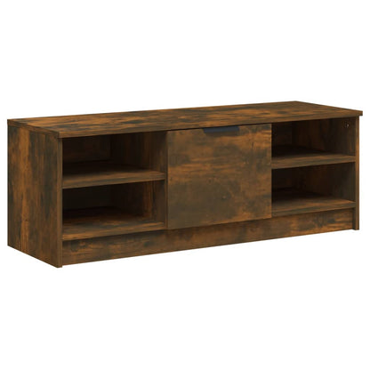vidaXL Meuble TV chêne fumé 102x35,5x36,5 cm bois d'ingénierie