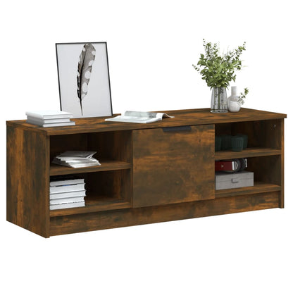 vidaXL Meuble TV chêne fumé 102x35,5x36,5 cm bois d'ingénierie