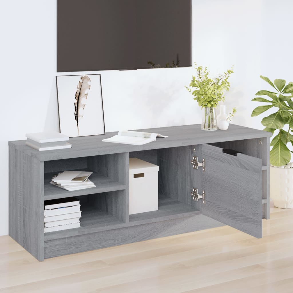 vidaXL Meuble TV Gris Sonoma 102x35,5x36,5 cm Bois d'ingénierie