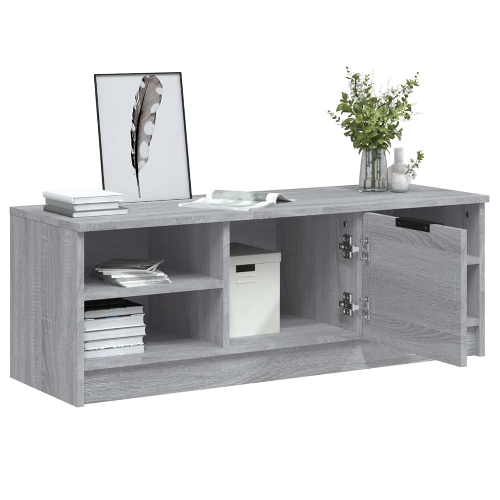 vidaXL Meuble TV Gris Sonoma 102x35,5x36,5 cm Bois d'ingénierie