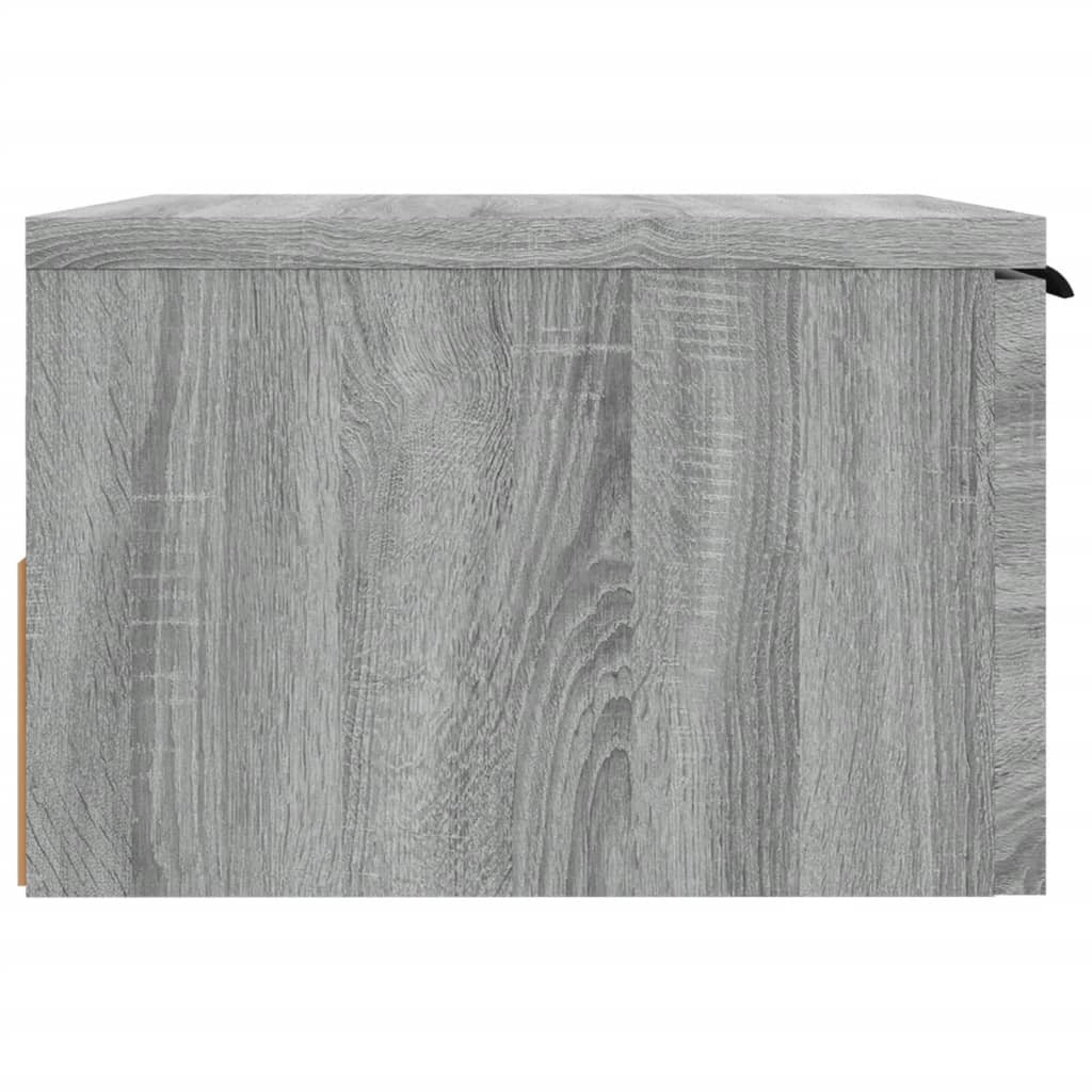 vidaXL Wand-Nachttisch Grau Sonoma 34x30x20 cm