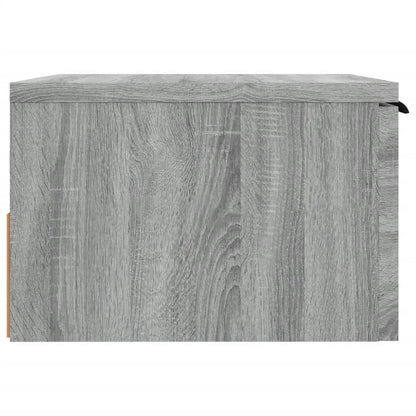 vidaXL Wand-Nachttisch Grau Sonoma 34x30x20 cm