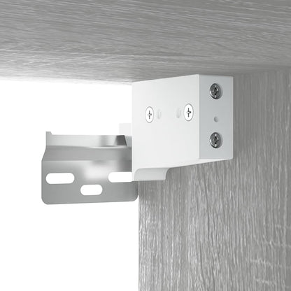 vidaXL Wand-Nachttisch Grau Sonoma 34x30x20 cm