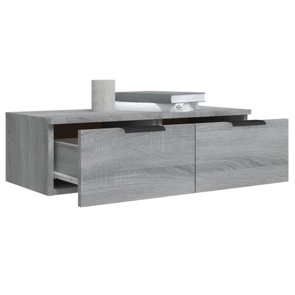 vidaXL Armoire murale gris Sonoma 68x30x20 cm aggloméré