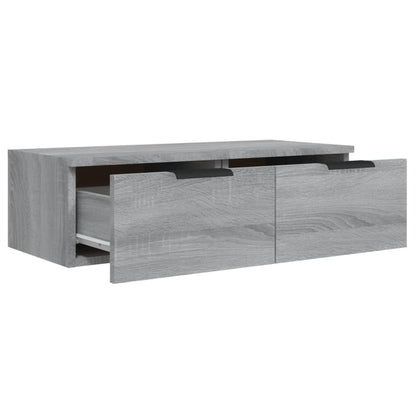 vidaXL Armoire murale gris Sonoma 68x30x20 cm aggloméré